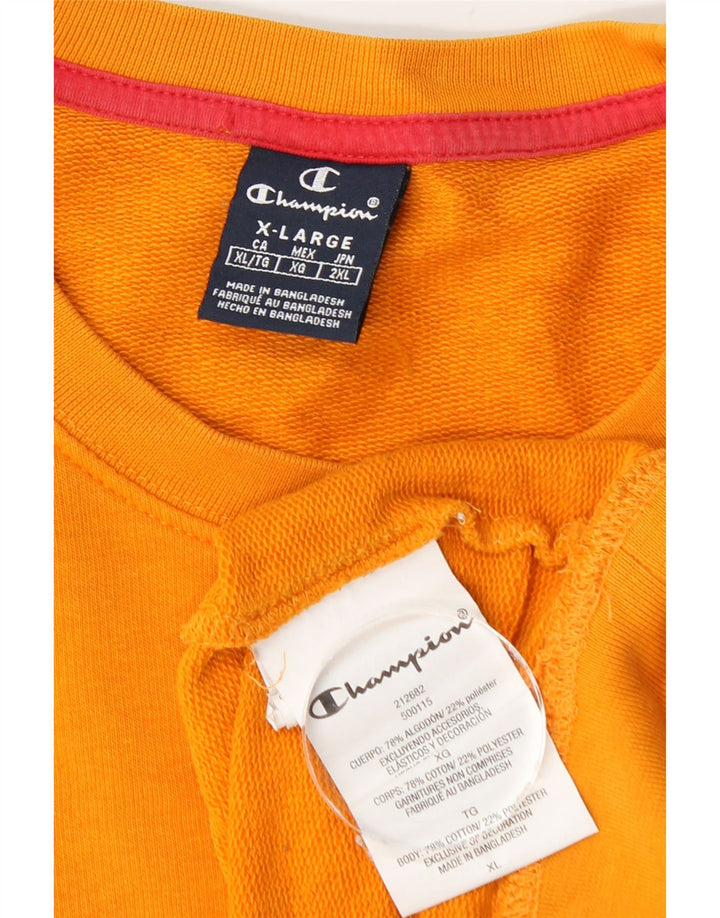 Champion Herren Graphic Sweatshirt Pullover XL Orange Baumwolle