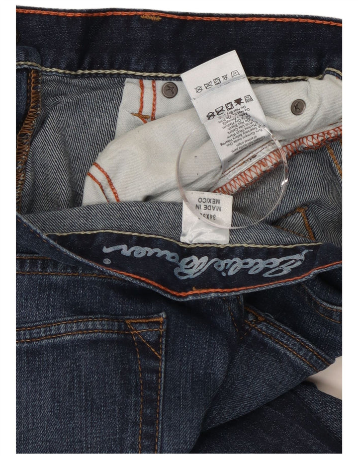 Eddie Bauer Herren Straight Jeans W34 L32 Blaue Baumwolle