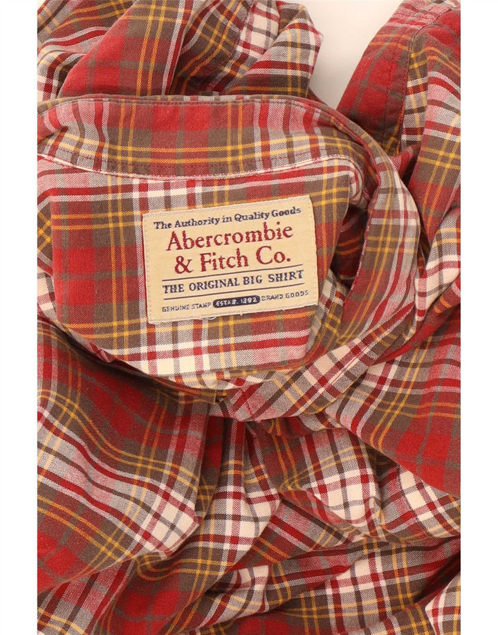 Abercrombie & Fitch Herren Big Shirt 2XL Rot kariert