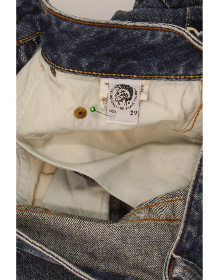 DIESEL Damen Straight Jeans W29 L30 Blaue Baumwolle