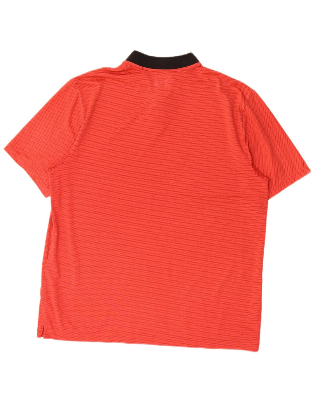 Under Armour Herren-Poloshirt, großes rotes Colourblock-Polyester