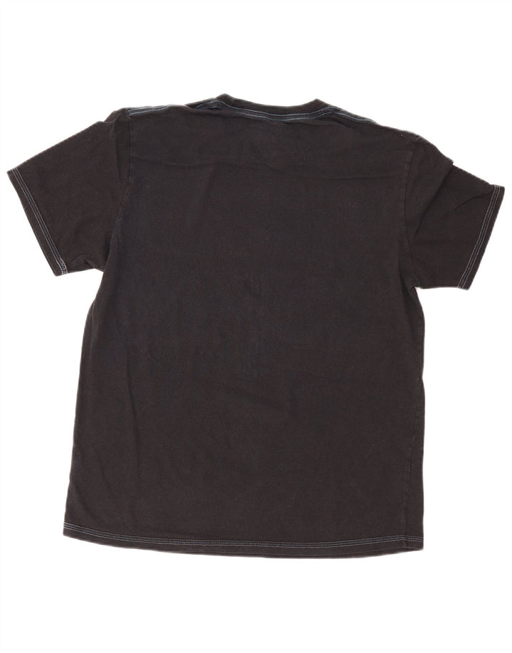 Dkny Womens Graphic T-Shirt Top UK 16 Large Schwarz