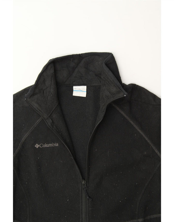 COLUMBIA Womens Fleece Jacket UK 10 Small Black Polyester Vintage Columbia and Second-Hand Columbia from Messina Hembry 