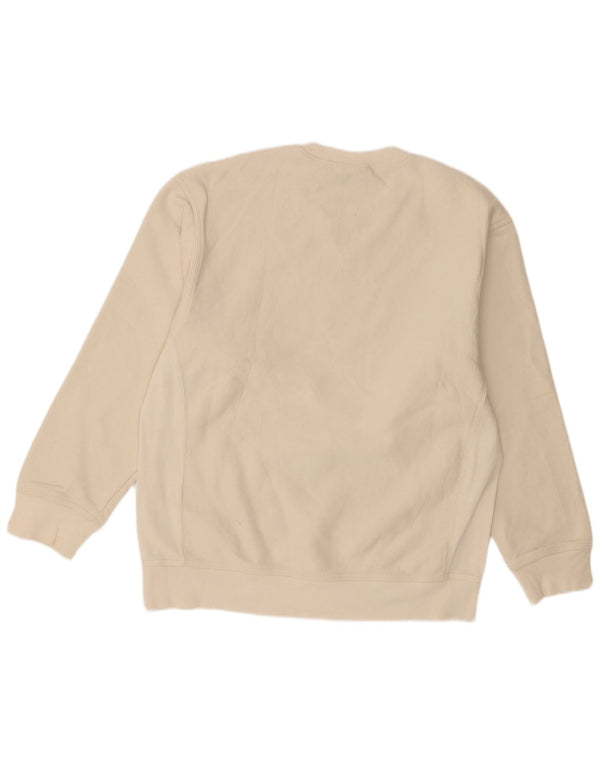 Carhartt Mens Sweatshirt Jumper Large Beige Cotton