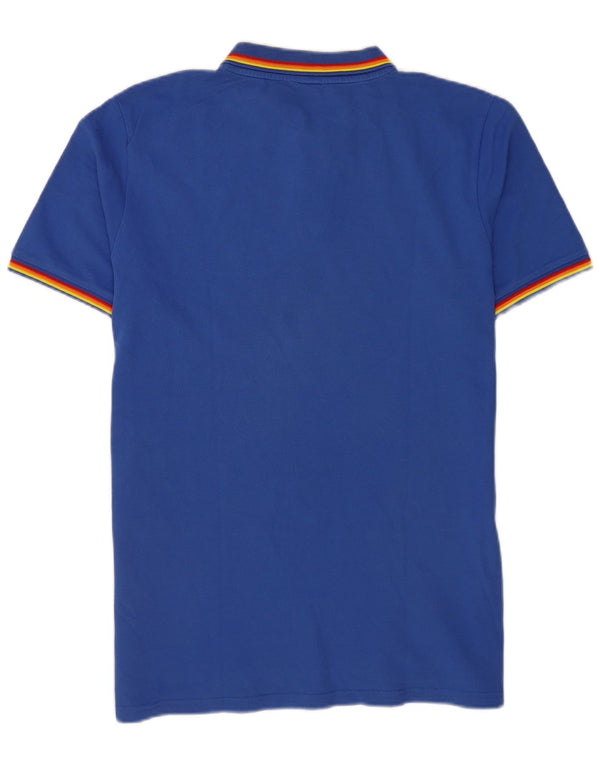 Sundek Herren-Poloshirt XL, blaue Colourblock-Baumwolle