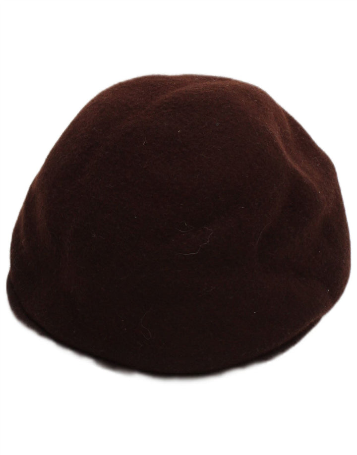 PANIZZA Womens Kanguroo Beret Hat Small/Medium Brown Wool Classic