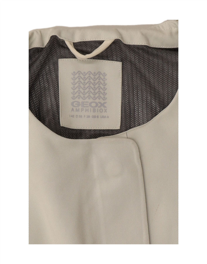 GEOX Womens Blazer Jacket UK 8 Small White Polyester Vintage Geox and Second-Hand Geox from Messina Hembry 