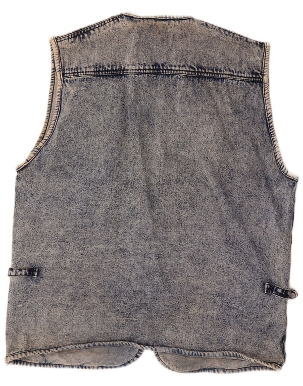 Vintage Herren Jeansweste UK 40 Groß Blau