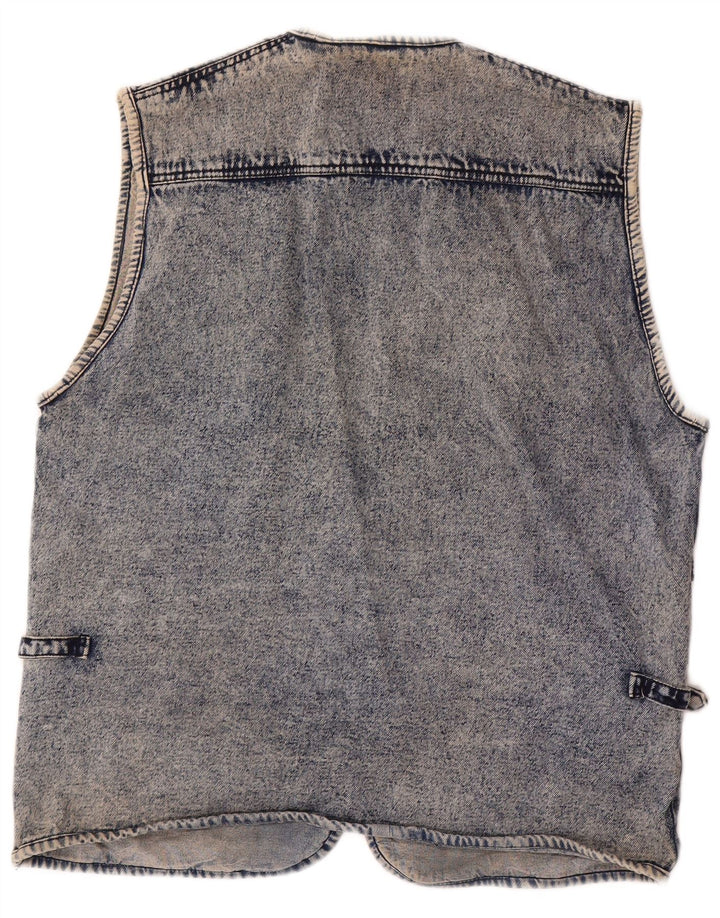 Vintage Herren Jeansweste UK 40 Groß Blau
