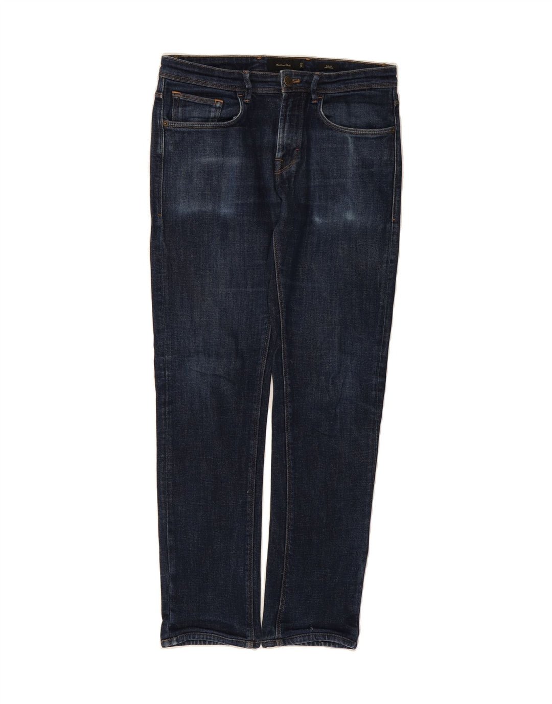 MASSIMO DUTTI Mens Slim Jeans EU 38 Small W30 L30 Navy Blue Cotton Vintage Massimo Dutti and Second-Hand Massimo Dutti from Messina Hembry 