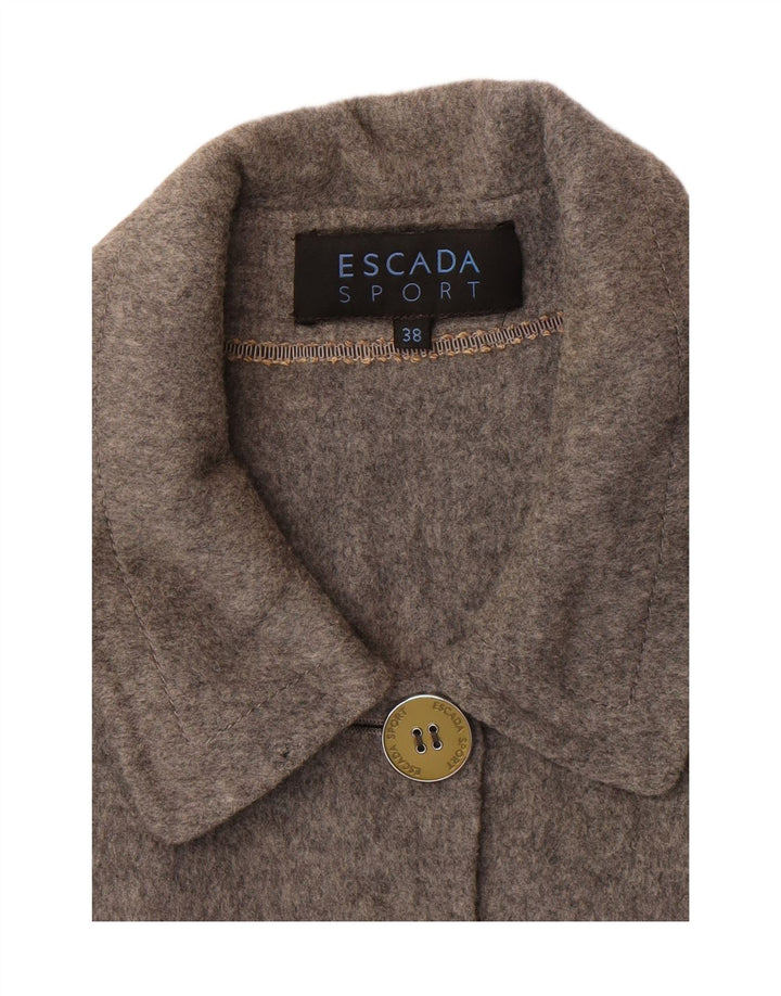 ESCADA Womens Coat EU 38 Medium Grey Virgin Wool Vintage Escada and Second-Hand Escada from Messina Hembry 
