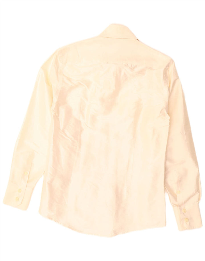 Daniele Alessandrini Herrenhemd Small Beige Seide