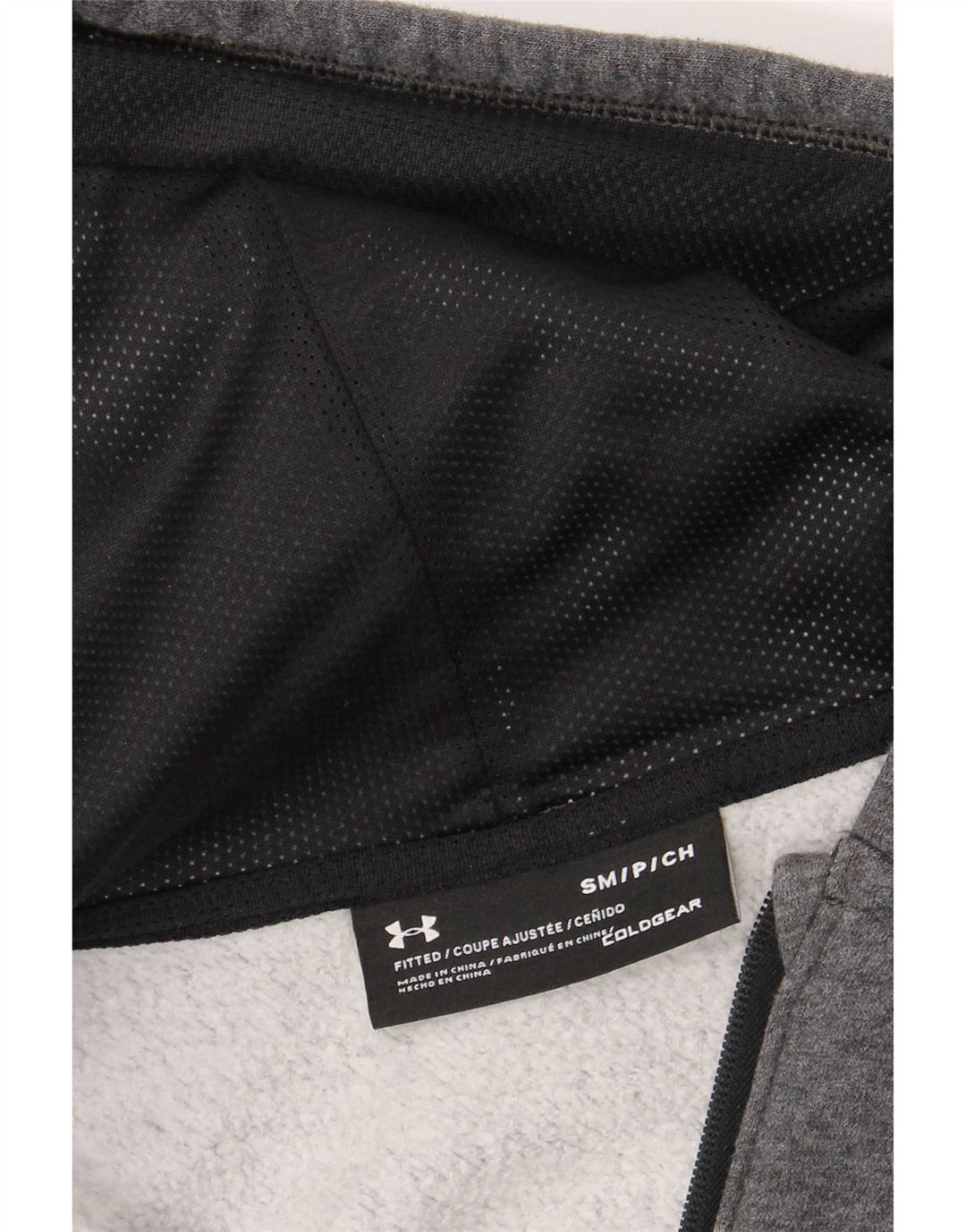 Under Armour Herren Cold Gear Zip Hoodie Pullover Small Grau