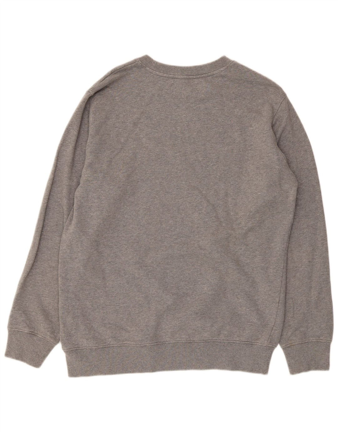 CALVIN KLEIN JEANS Mens Graphic Sweatshirt Jumper Large Grey Flecked