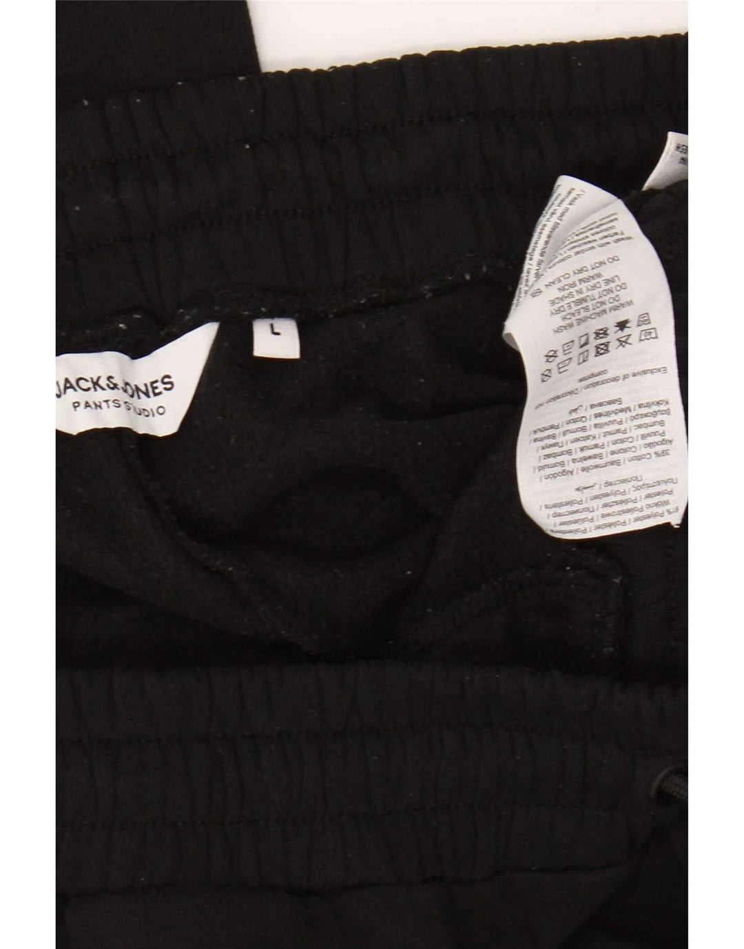 Jack & Jones Herren-Trainingshose, Jogginghose, Größe L, Schwarz, Polyester