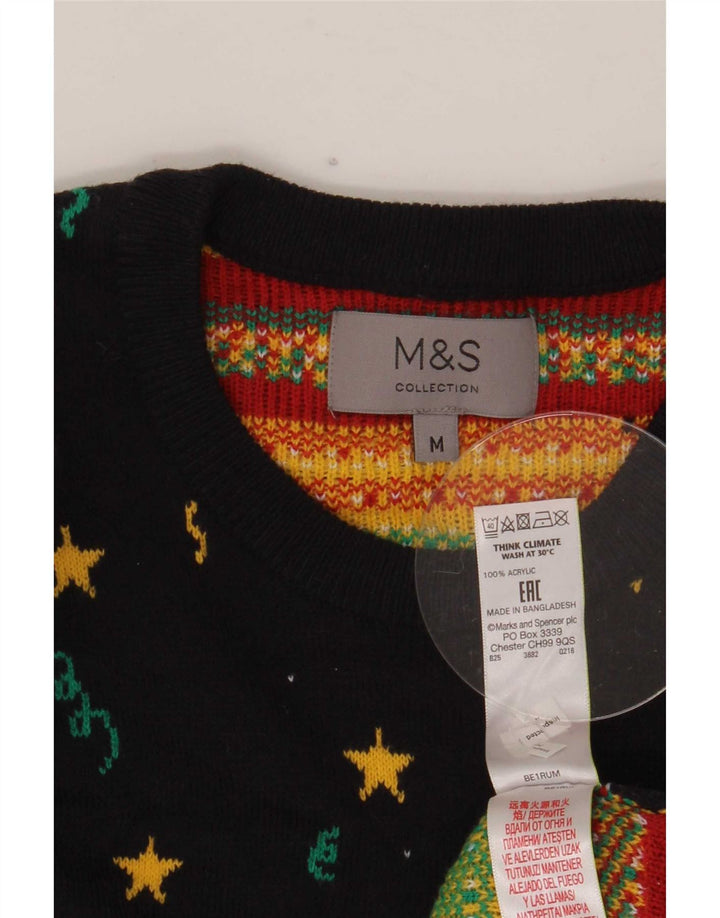 Marks & Spencer Herren-Pullover mit Rundhalsausschnitt, mittleres Marineblau