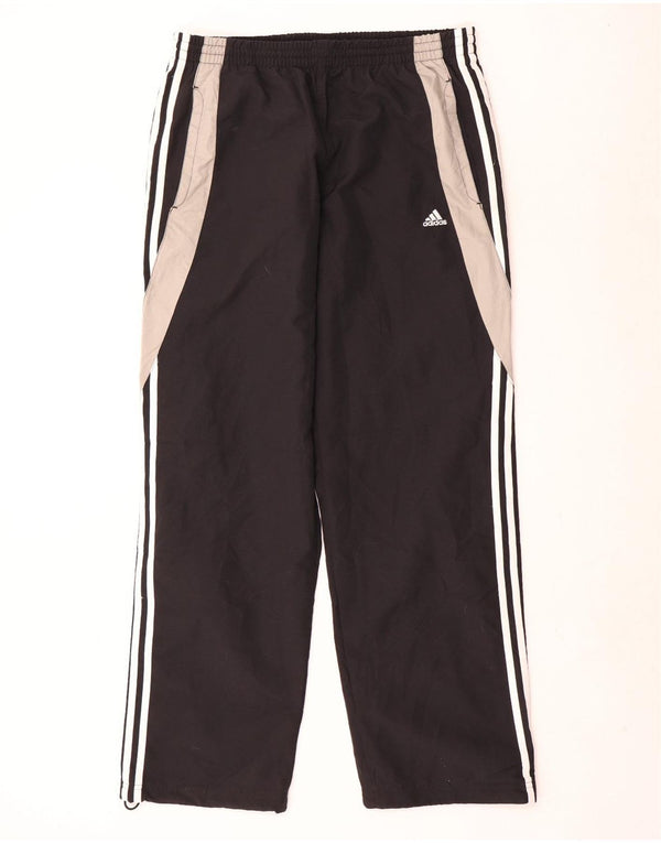 Adidas Herren-Trainingshose, groß, schwarzes Colourblock-Polyester