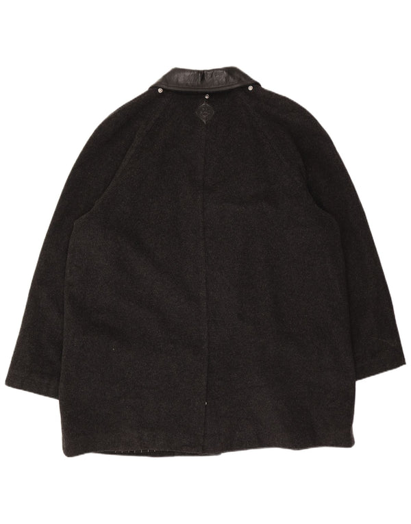 Iceberg Herren-Utility-Jacke IT 52 XL, grau gestreifte Schurwolle, klassisch