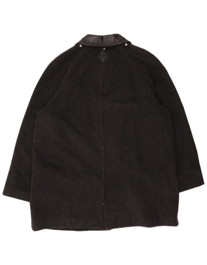 Iceberg Herren-Utility-Jacke IT 52 XL, grau gestreifte Schurwolle, klassisch