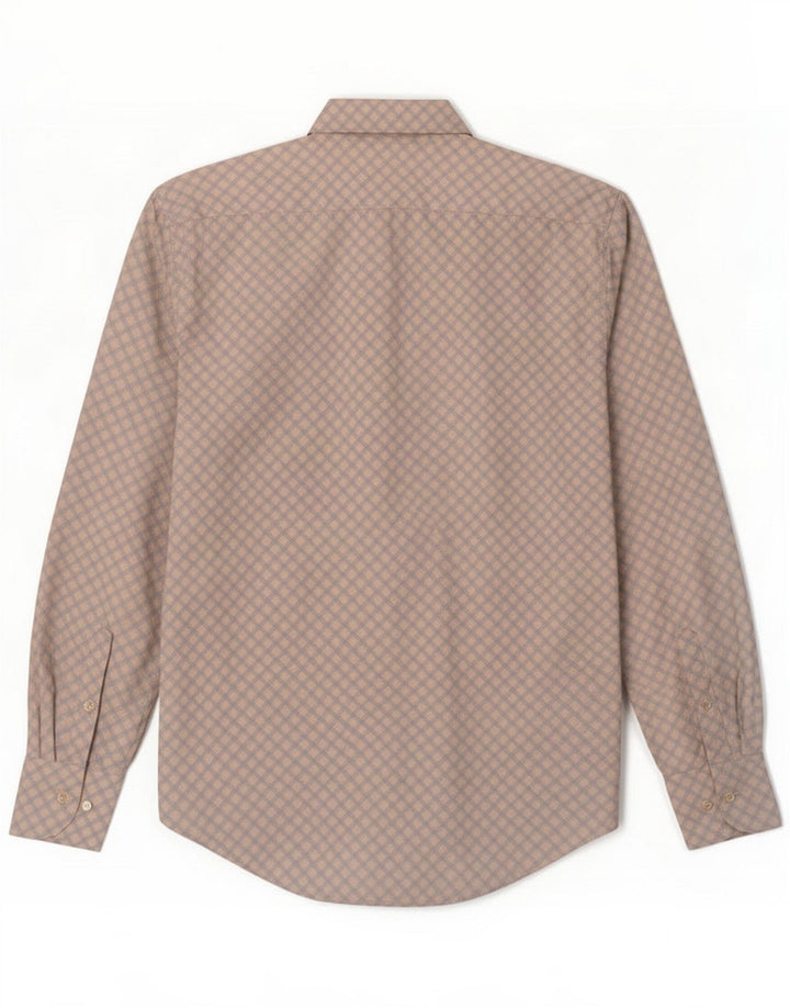 Massimo Dutti Herrenhemd Größe 40 Mittelblau Geometrisch