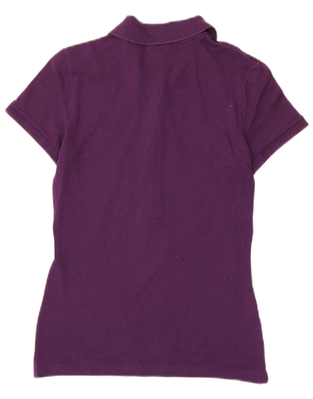 Lacoste Damen-Poloshirt, Größe 40, mittelviolette Baumwolle