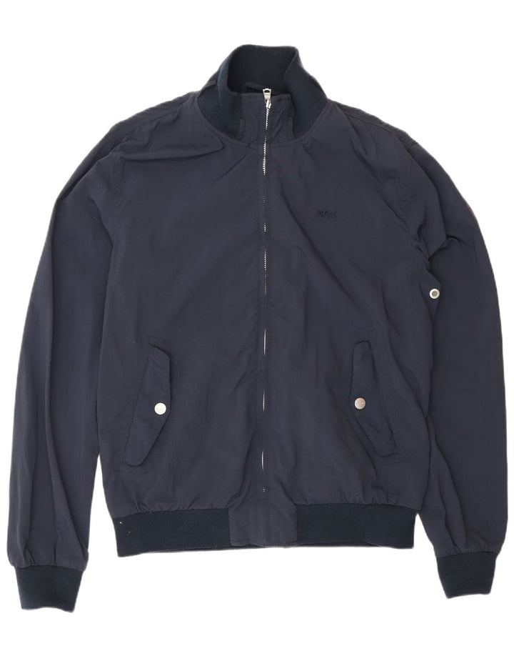 Gas Herren Bomberjacke UK 40 Large Marineblau Polyamid