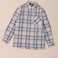 Tommy Hilfiger Hemd für Jungen, 7–8 Jahre, XS, blau kariert, Baumwolle