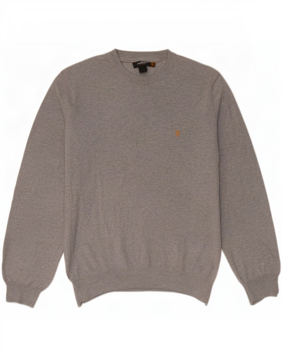 Farah Herren-Pullover mit Rundhalsausschnitt, Mittelgrau
