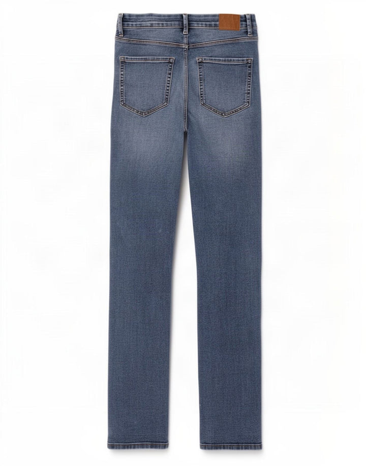 Marks & Spencer Damen Sienna Straight Jeans UK 12 Medium W30 L31 Blau
