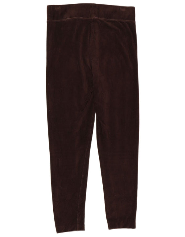 Marks & Spencer Damen Crop Cord-Leggings UK 12 Mittelbraune Baumwolle