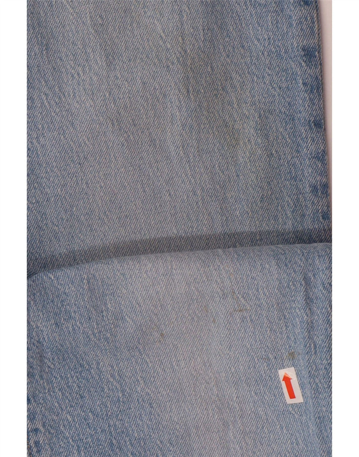 LEVI'S Damen 501 Straight Jeans W27 L32 Blaue Baumwolle