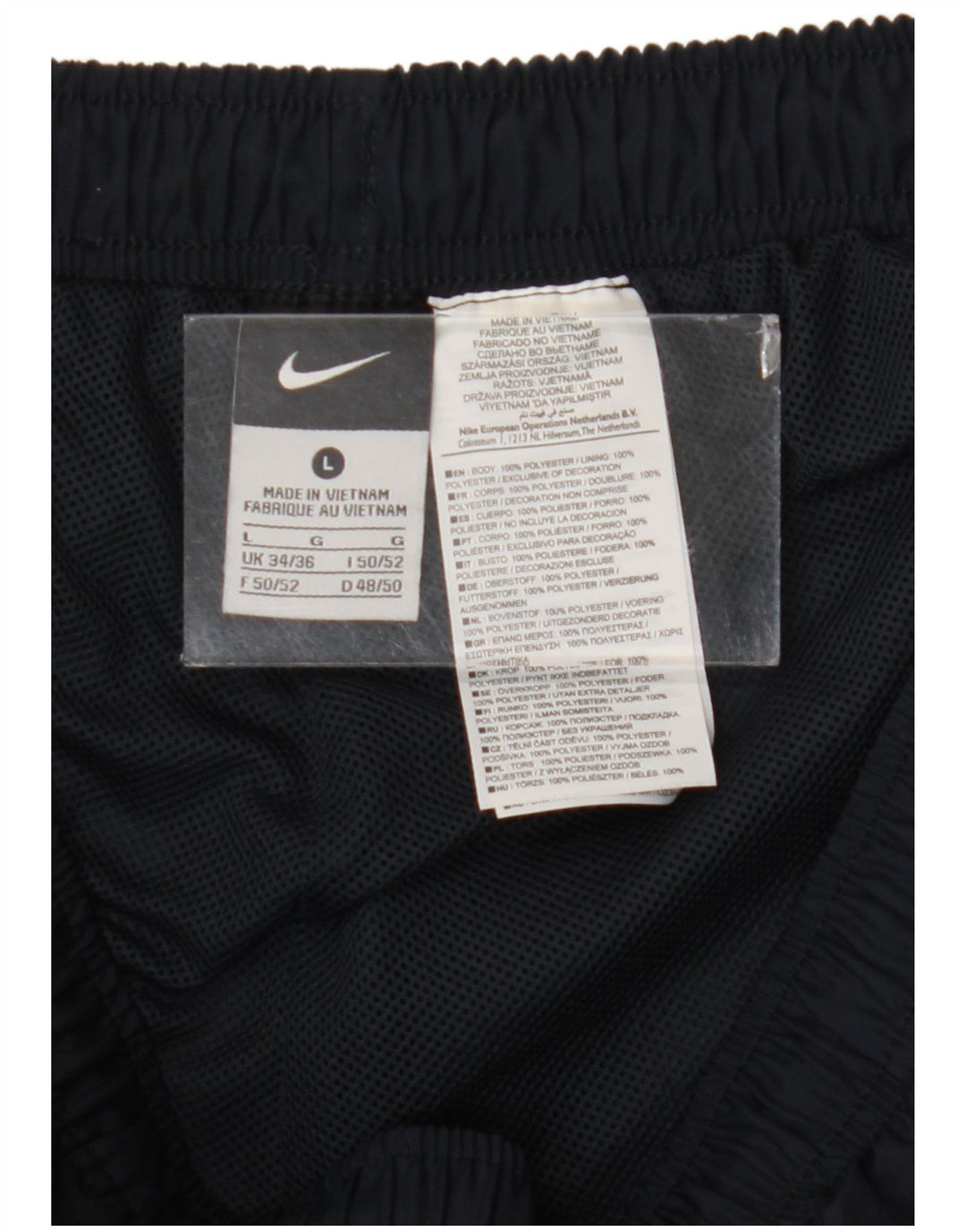 Nike Herren-Trainingshose, groß, marineblau, Colourblock-Polyester
