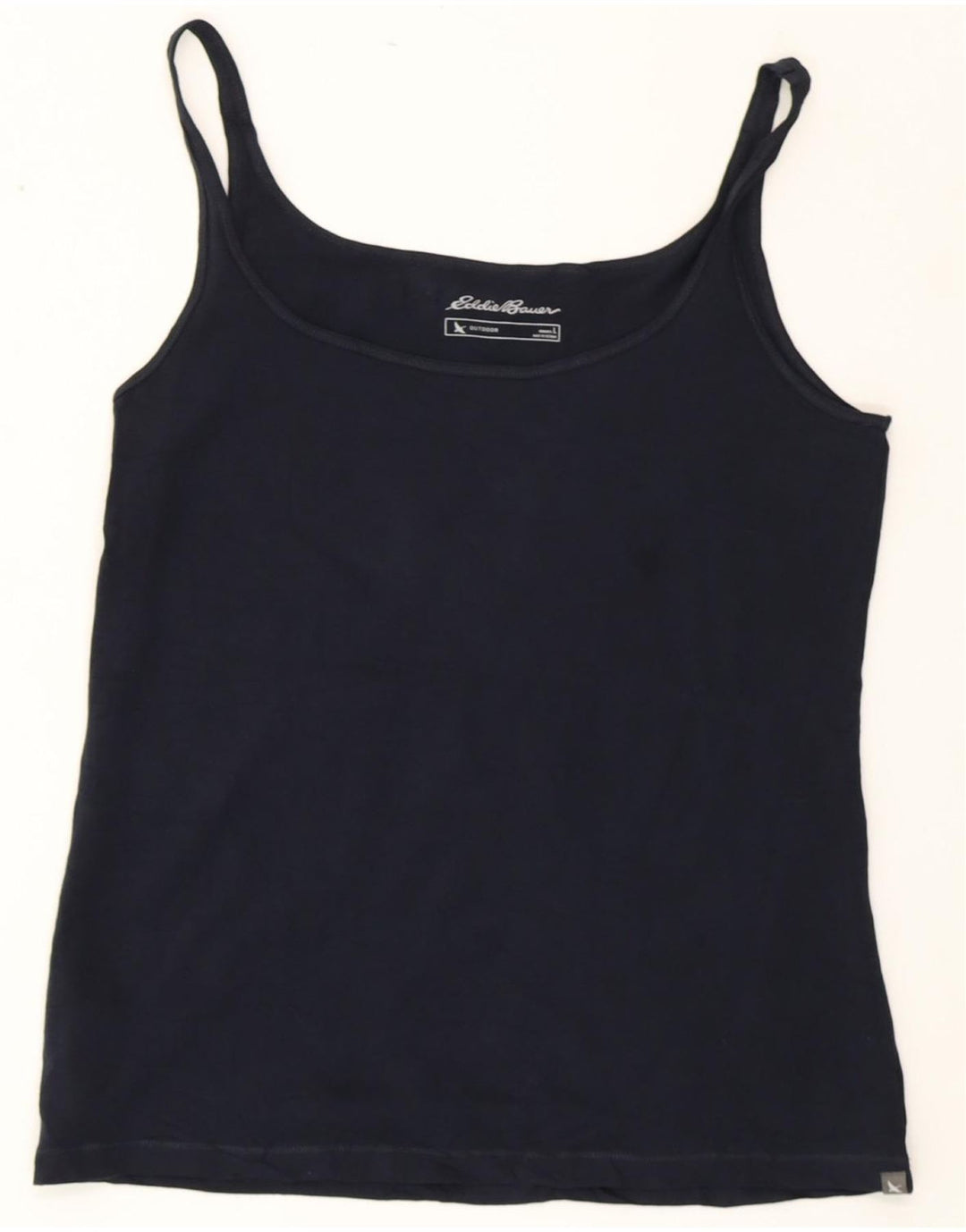 EDDIE BAUER Damen Outdoor Cami Top UK 14 Large Marineblau Baumwolle