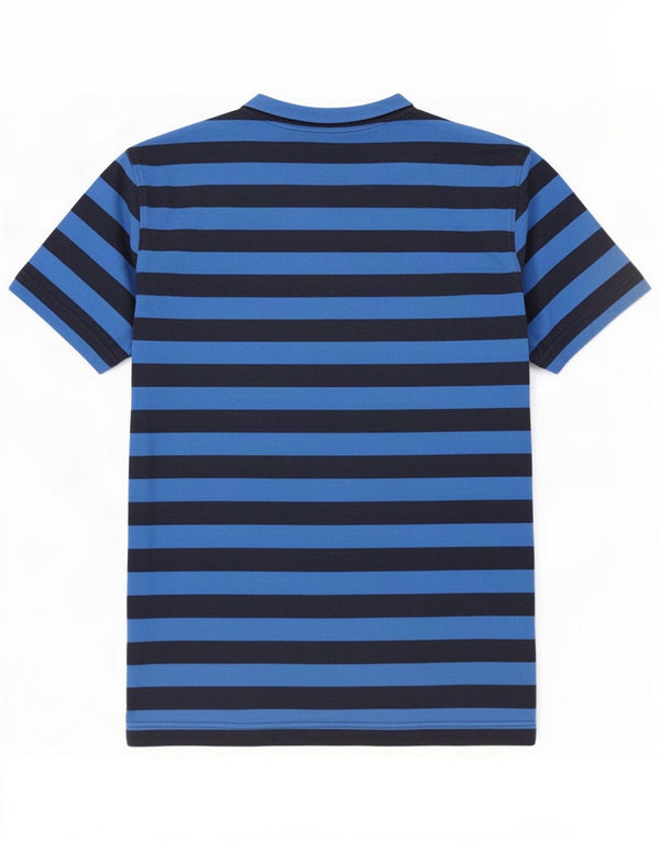 Crew Clothing Mens T-Shirt Top Medium Blue Striped Cotton
