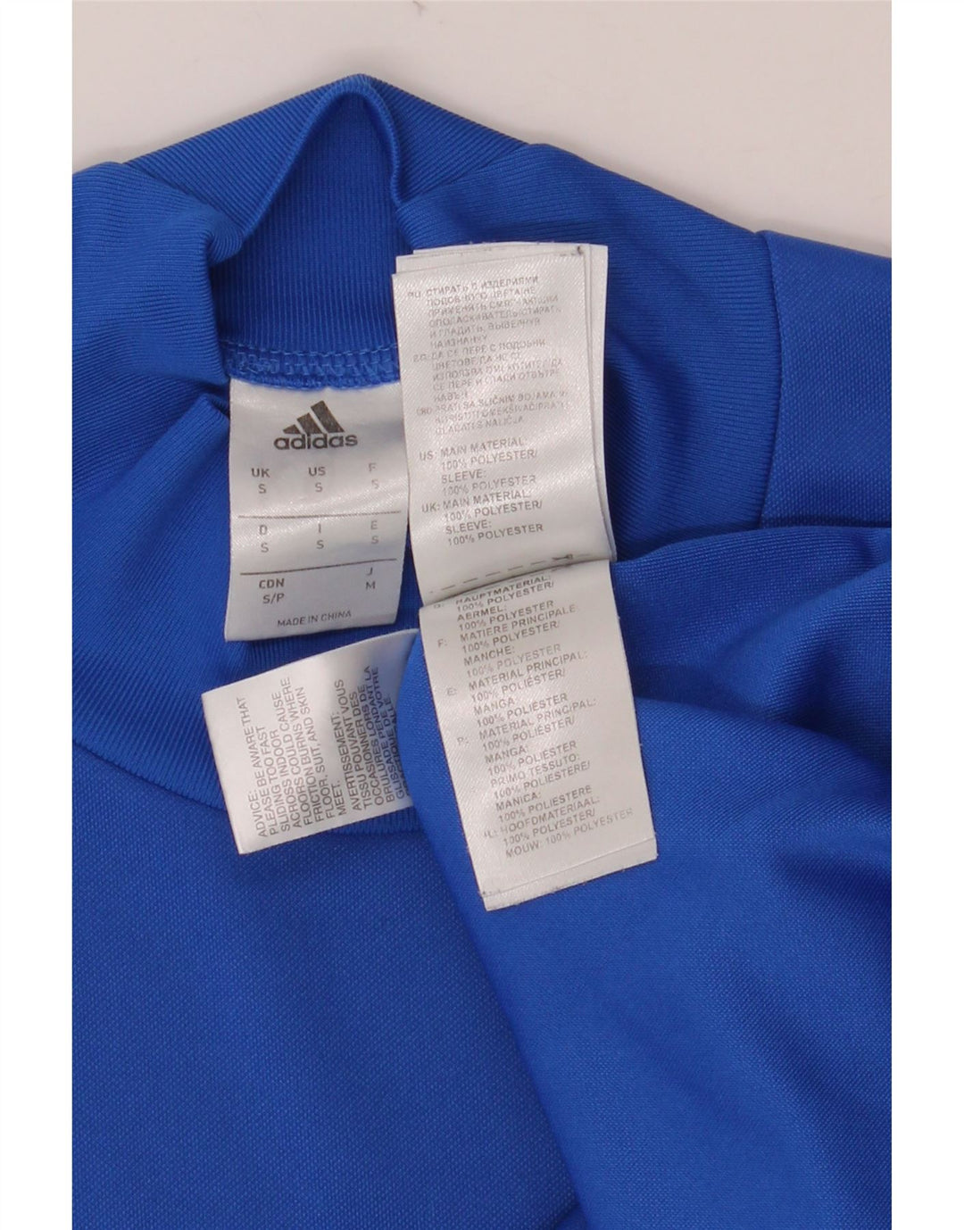 ADIDAS Herren Top Langarm Small Blau Polyester