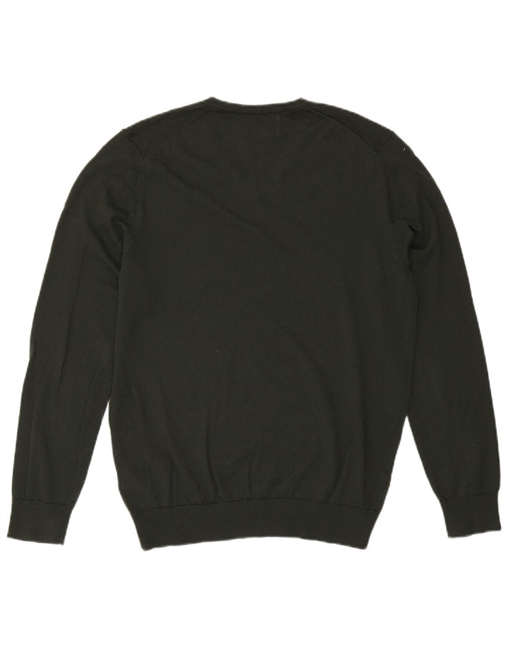 Marks & Spencer Herren-Pullover mit V-Ausschnitt, große Khaki-Wolle