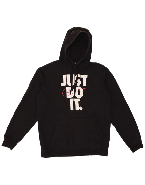 Nike Herren-Kapuzenpullover mit Grafik, mittelschwarz, Baumwolle