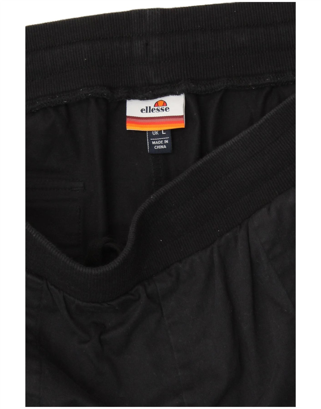 ELLESSE Damen Grafik-Trainingshose, Jogginghose, Gr. 40, Größe L, Schwarz