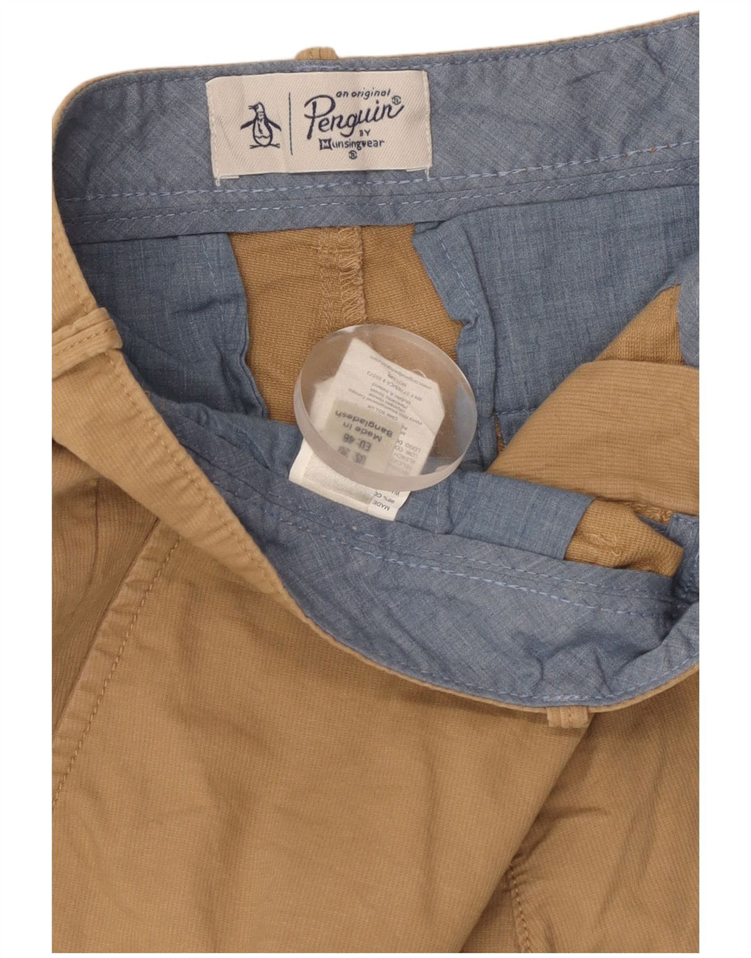 Penguin Herren-Chinoshorts, W30, mittelbeige Baumwolle