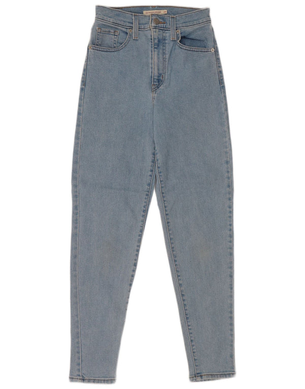 Levi's Damen Mom Jean High Waist Tapered Jeans W24 L29 Blaue Baumwolle
