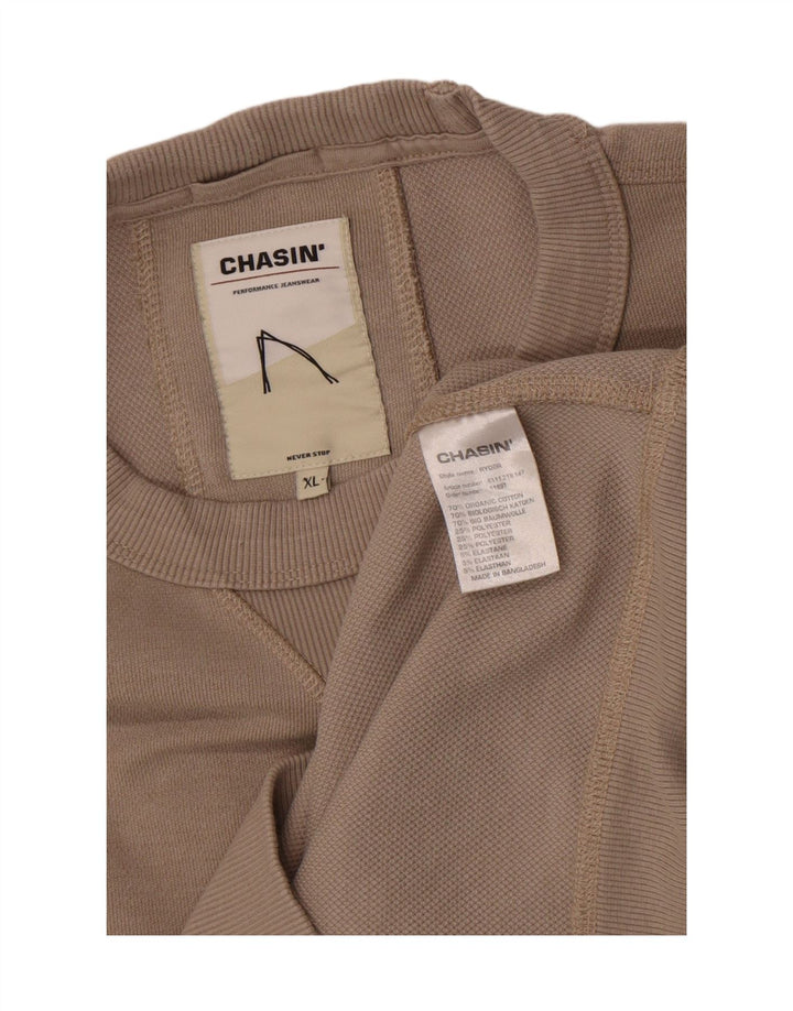 Chasin Herren Sweatshirt Pullover XL Grau Baumwolle