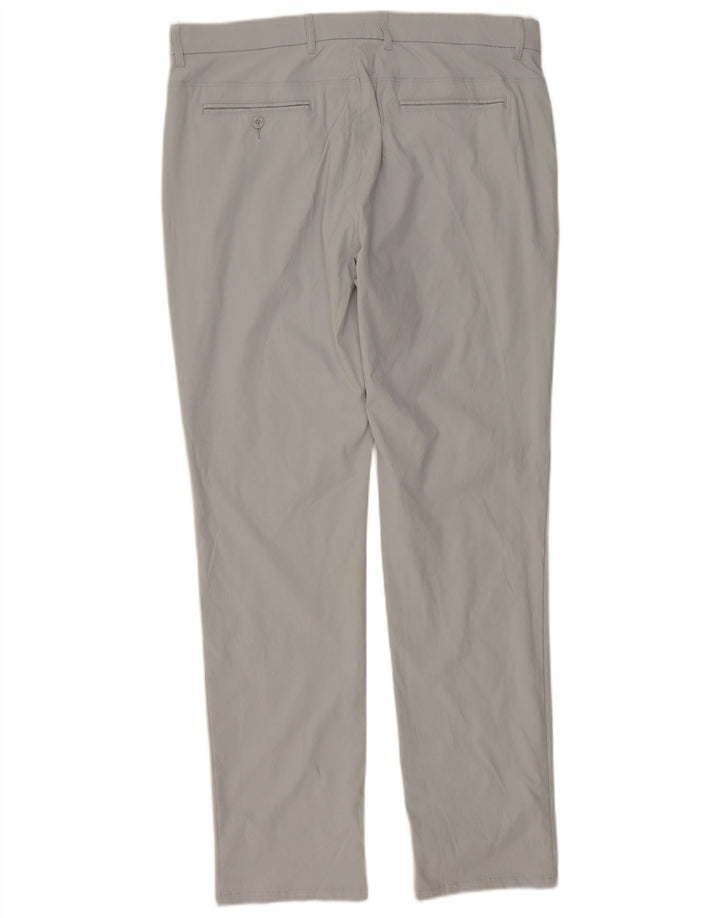 Penguin Slim Chino-Hose für Herren, W36, L34, graues Nylon