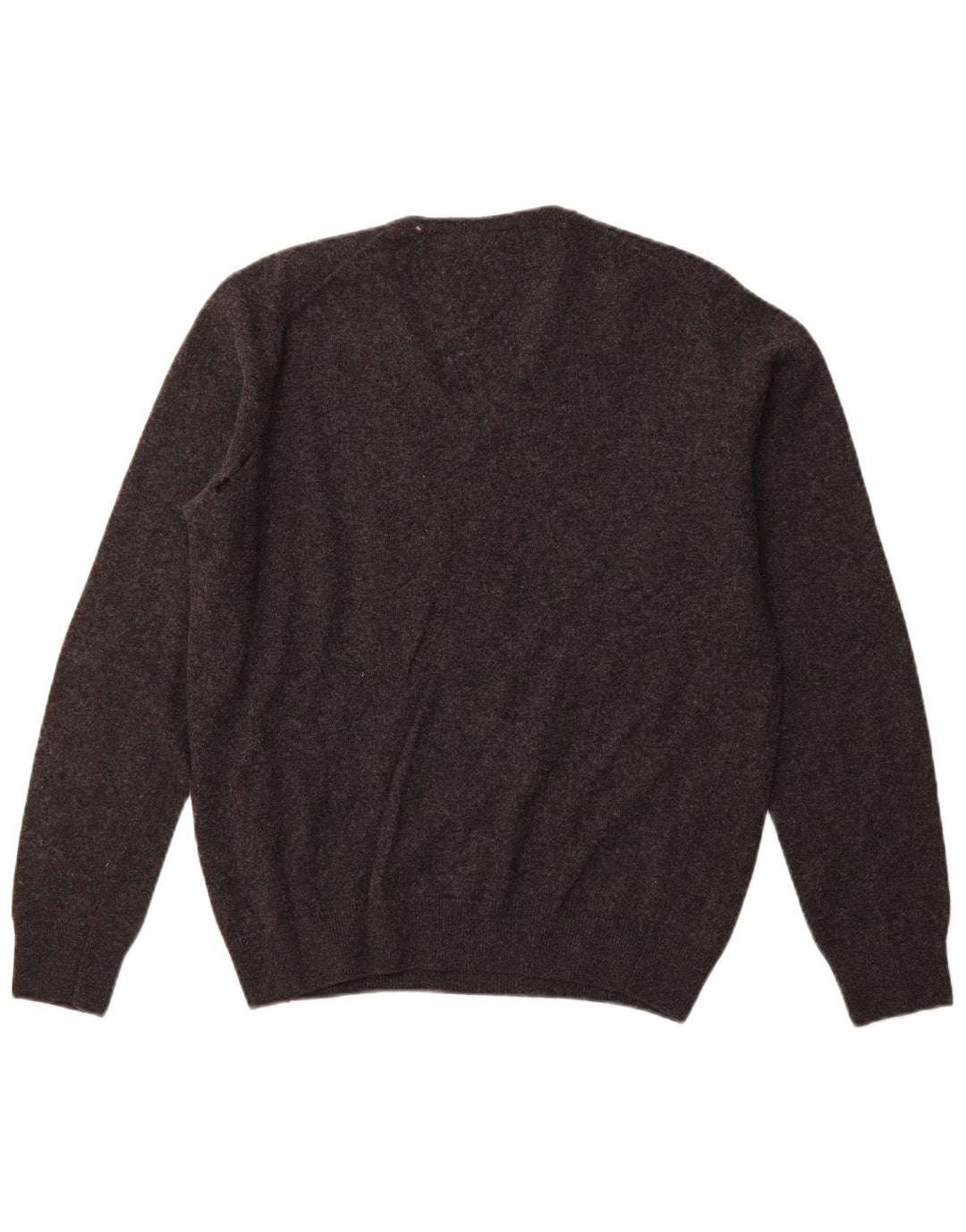 LACOSTE Herren-Pullover mit V-Ausschnitt, Größe 4, mittelgraue Schurwolle