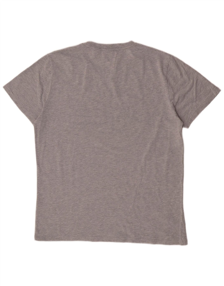 Superdry Herren Grafik-T-Shirt-Oberteil 2XL aus grauer Baumwolle