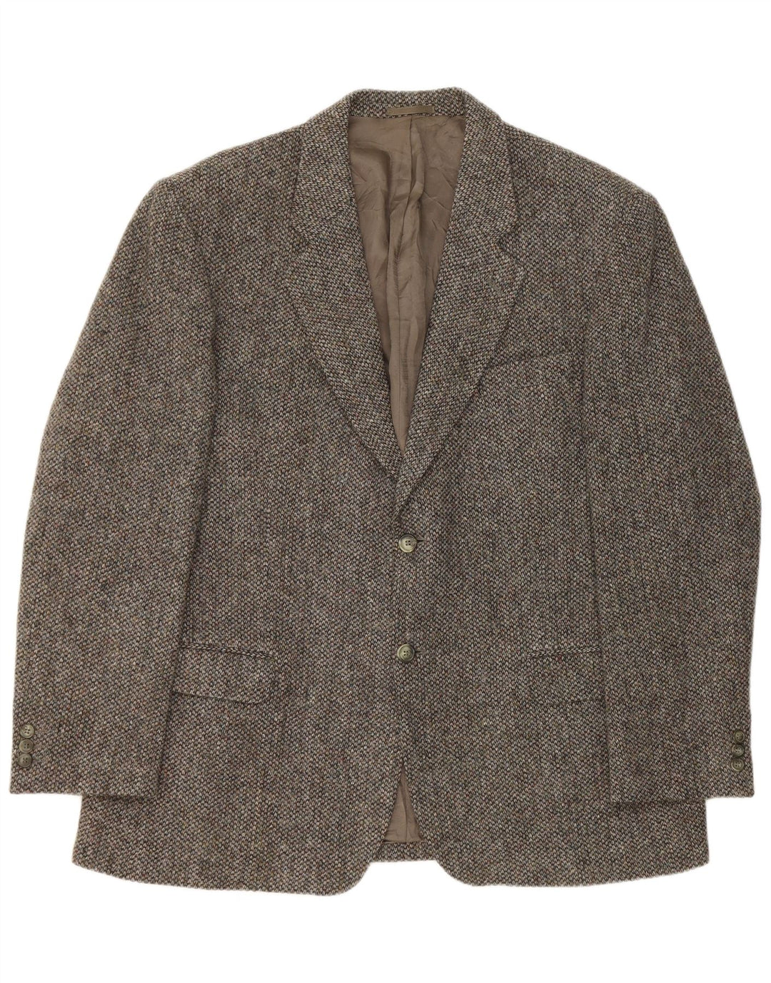 Harris Tweed Herren Blazer Jacke UK 44 2XL Graue Schurwolle