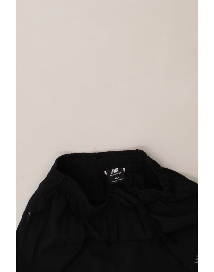 NEW BALANCE Boys Tracksuit Trousers 11-12 Years XL Black Polyester Vintage New Balance and Second-Hand New Balance from Messina Hembry 