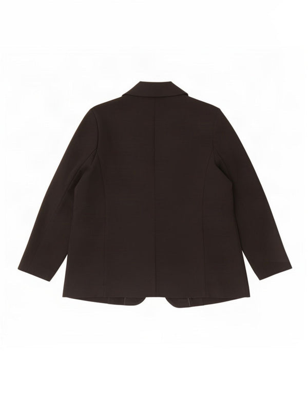 Marks & Spencer Damen Blazer Jacke UK 20 2XL Schwarz Polyester