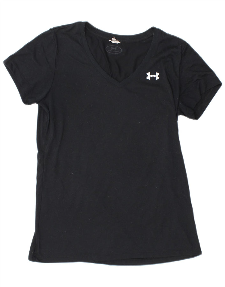 Under Armour Damen T-Shirt Top UK 8 Small Schwarz