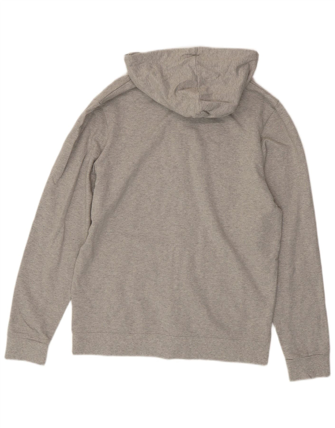 Fila Herren-Kapuzenpullover mit grafischem Reißverschluss, mittelgrau gefleckte Baumwolle