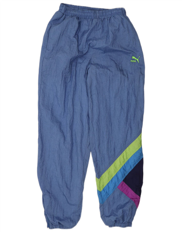 Puma Herren-Trainingshose, Jogginghose, Mittelblau, Colourblock-Polyamid